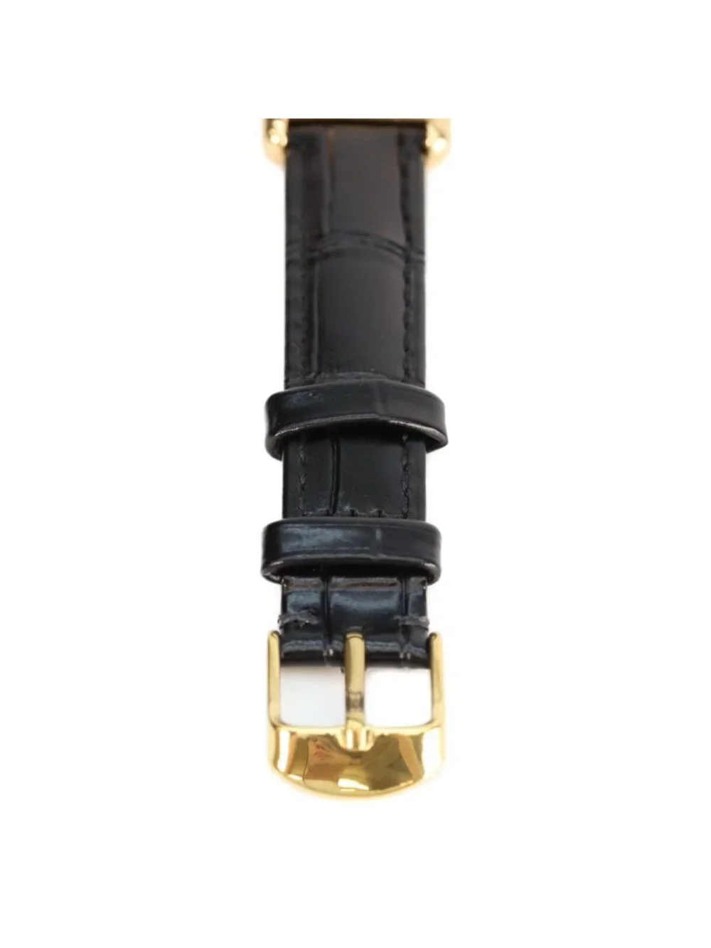 Cartier 925 Must Tank Vermeil SM Quartz Leather